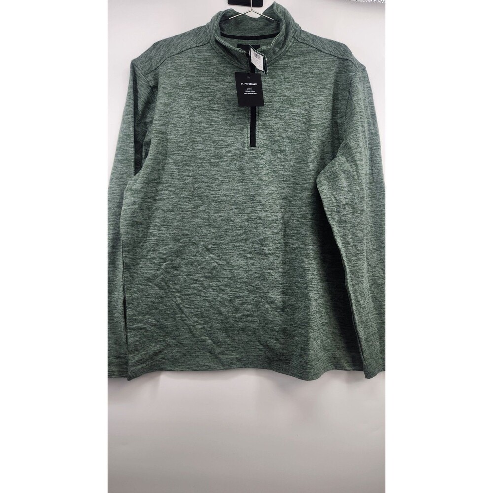 01.Algo Men's XL‎ Dark Green SmoothTech Max 1/4 Zip Performance Fleece NWT